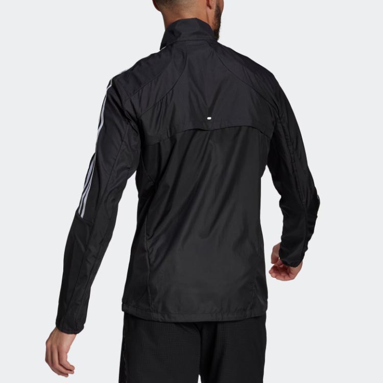 Мужская куртка adidas 3-Stripes Marathon Jkt (черная) — фото 8