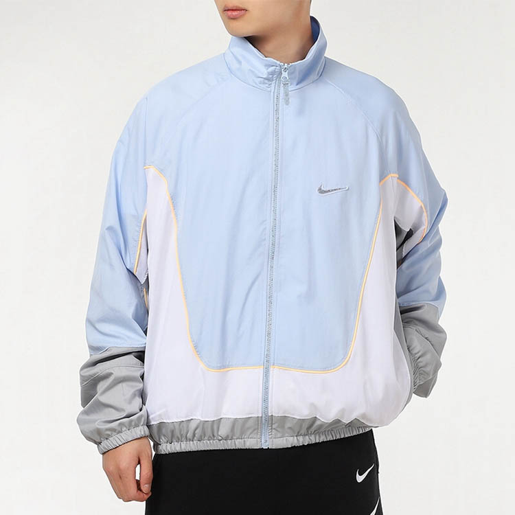 Мужская куртка Nike Throwback (голубая) — фото 7