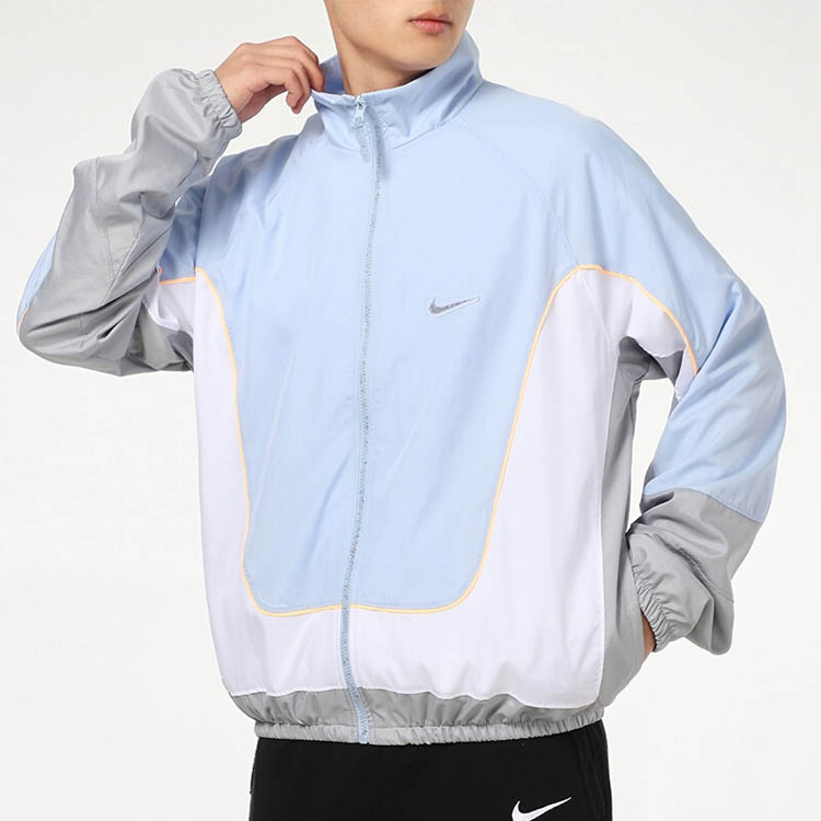 Мужская куртка Nike Throwback (голубая) — фото 8