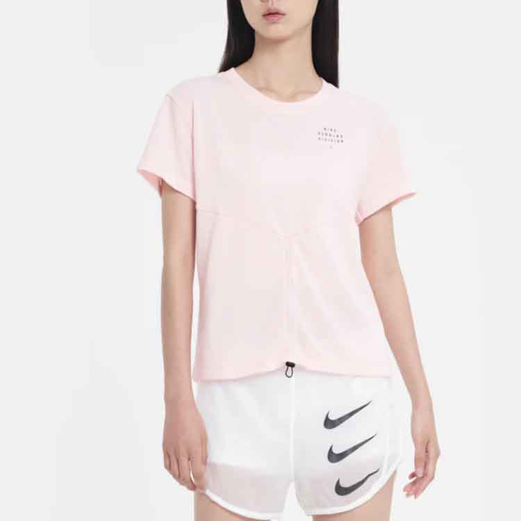 Nike Set in Sleeve Running T Shirt Women’s Coral