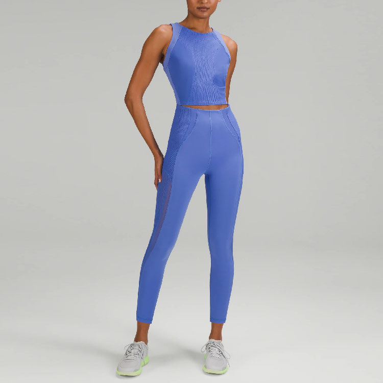 Lululemon Everlux And Mesh Sports Pants Women’s Tree Blue