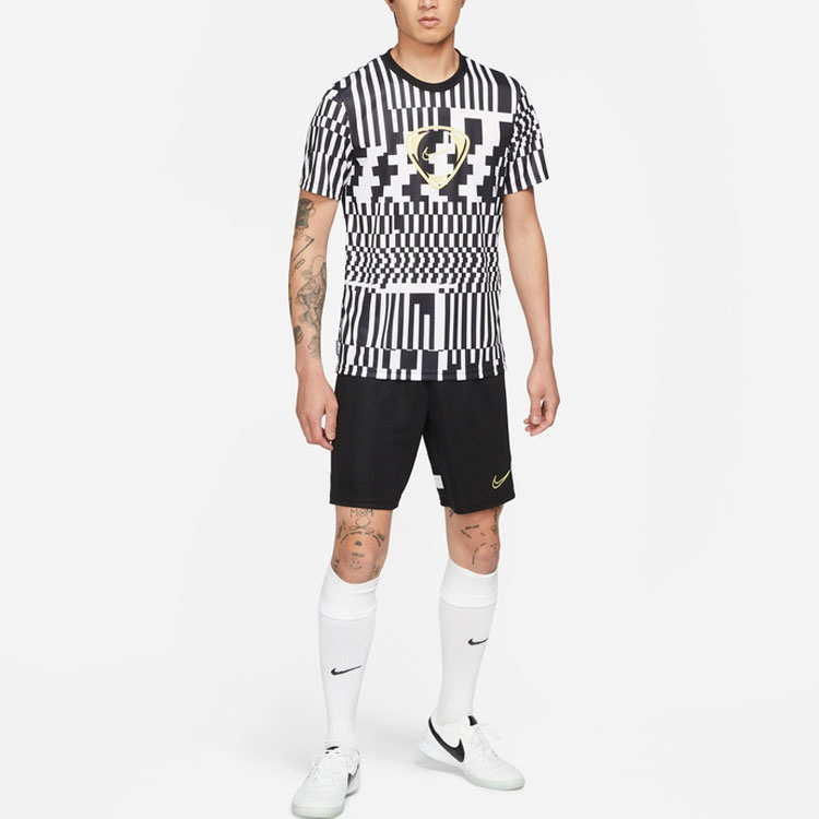 Nike Dri Fit Soccer Jerseys Men’s Black White Moderate Straight Fit