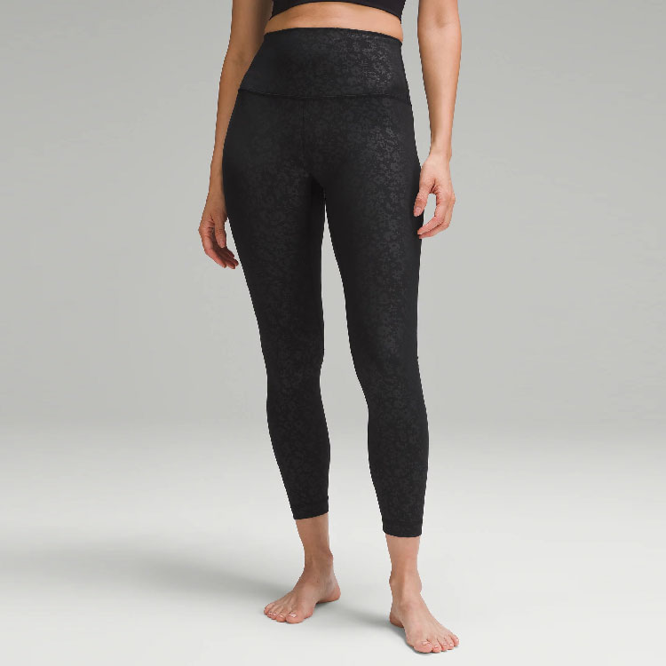 Lululemon Align™ Series Sports Pants 24′ Women’s Embossed Black