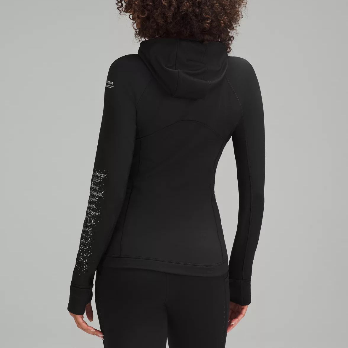 Lululemon Fleece Reflective Running Hoodie Workout Clothing Women’s Black