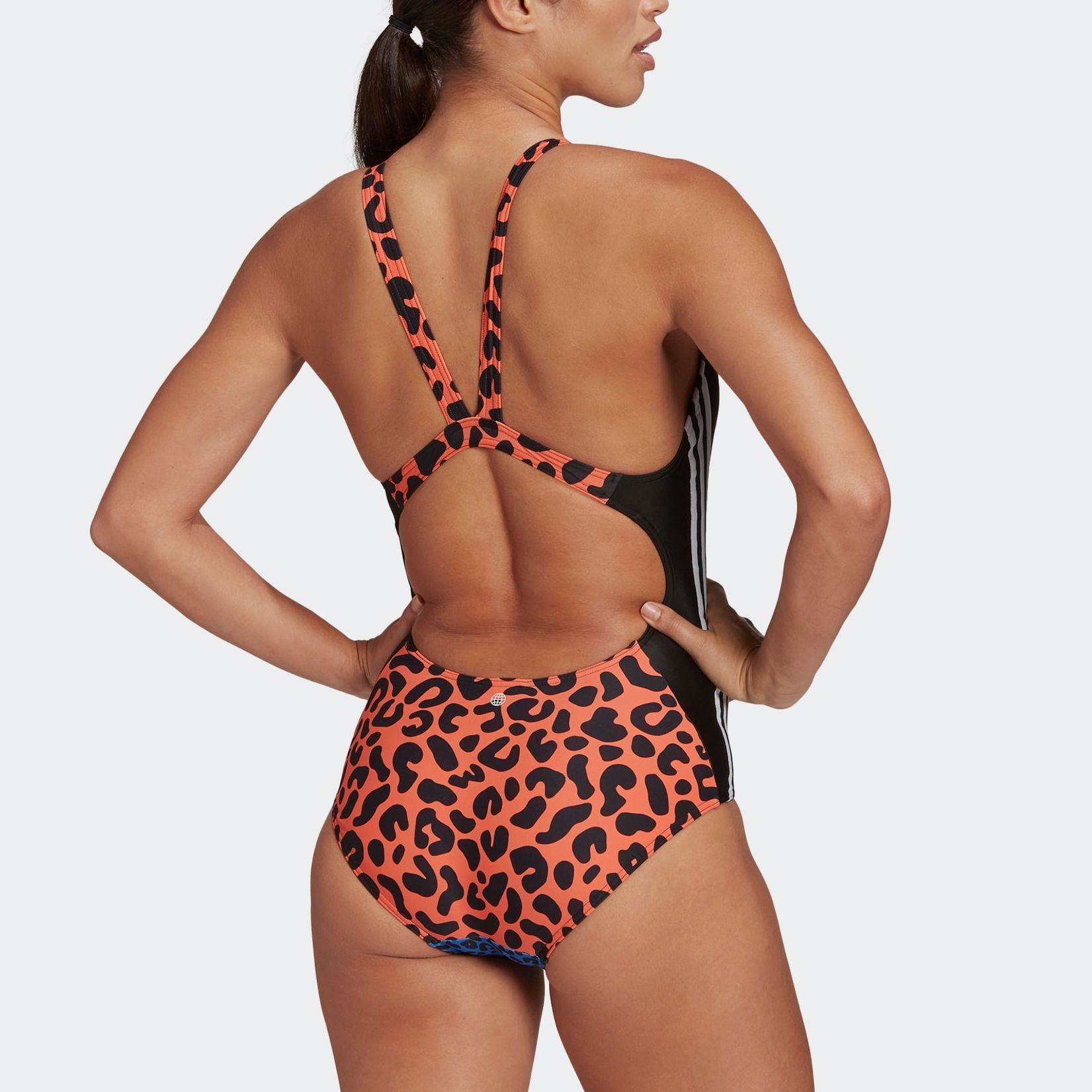 Adidas One piece Swimsuit Women’s Orange Yellow/Black/White