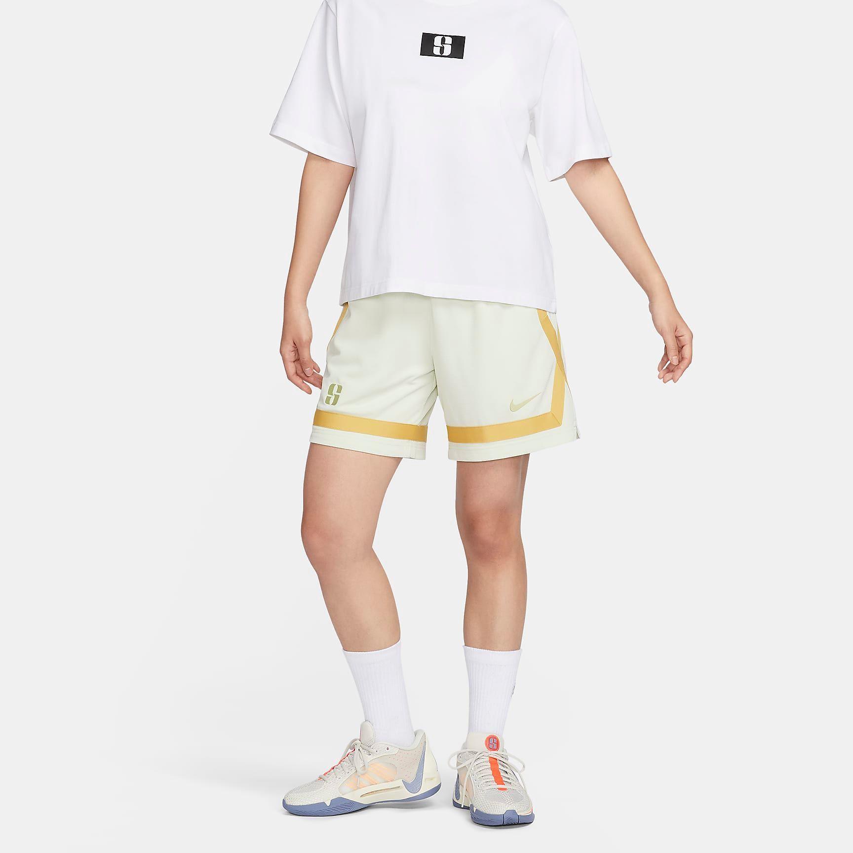 Nike Dri FIT Basketball Shorts Women’s Sea Glass Color