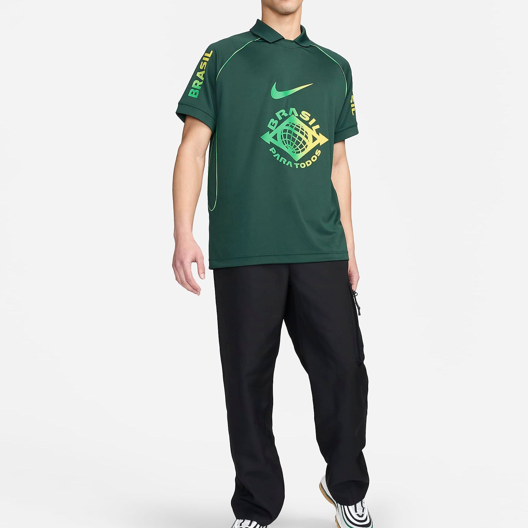 Nike Men’s Dri FIT Football Shirt Soccer Jersey Men’s Professional Green