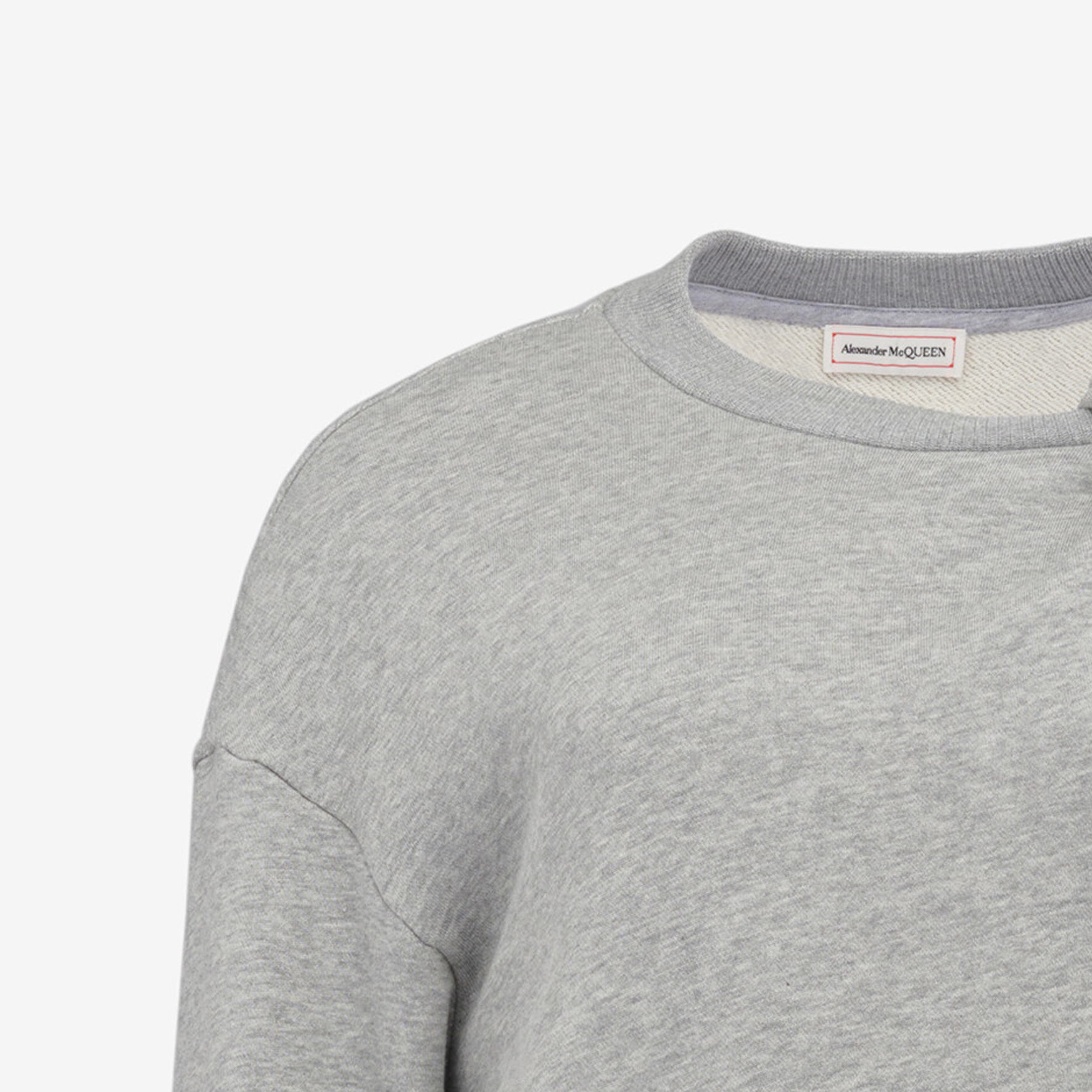 Женское худи Alexander McQueen Knot Detail Sweatshirt (серое) — Серый — фото 6