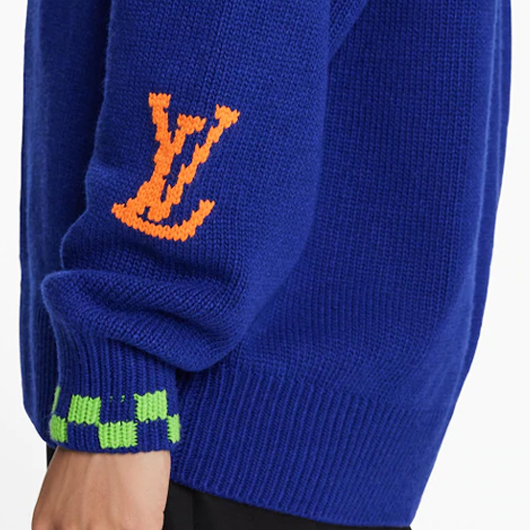 Мужской свитер Louis Vuitton (синий) — фото 4