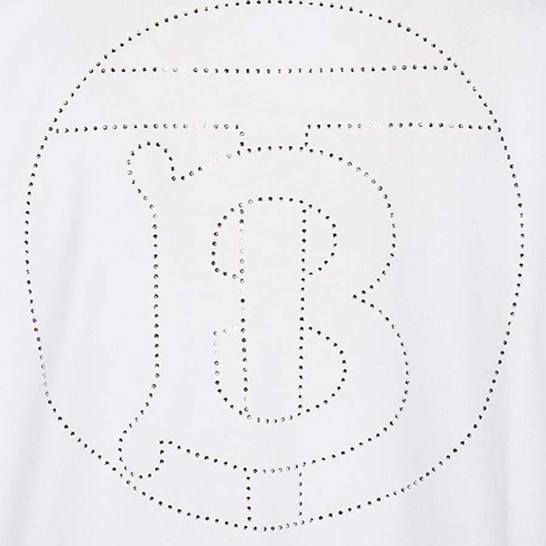 Женская футболка Burberry (белая) — фото 5