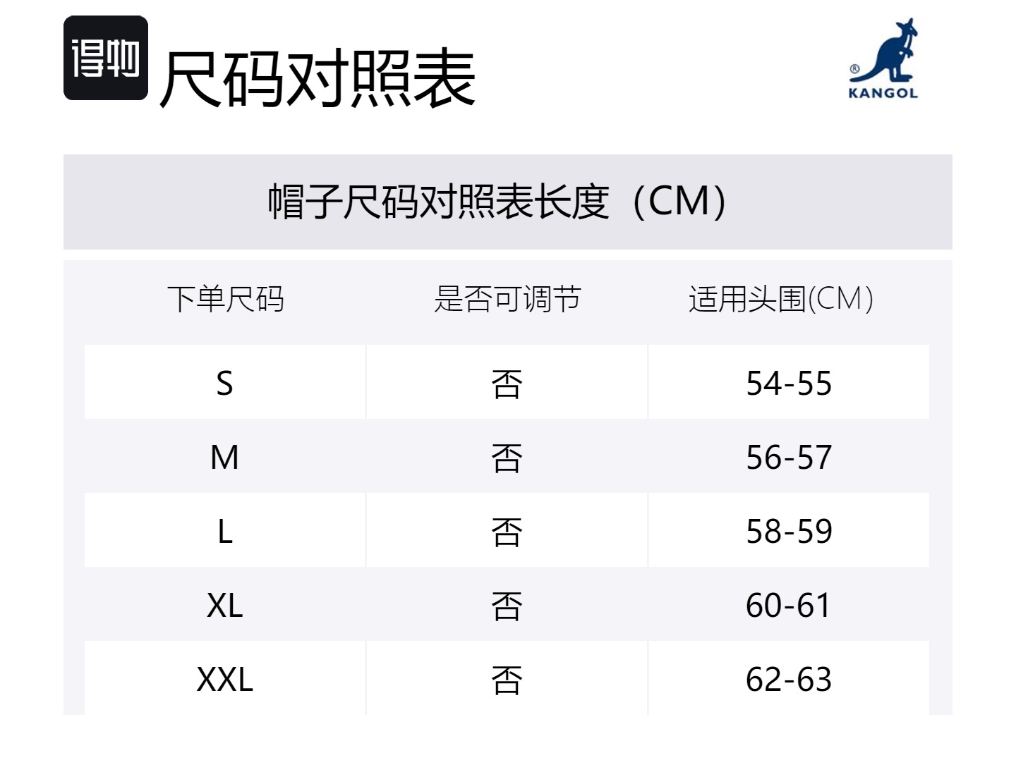 Size Table