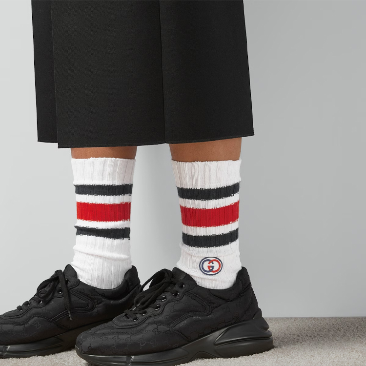 GUCCI Crew Socks Men’s 1 Pack White
