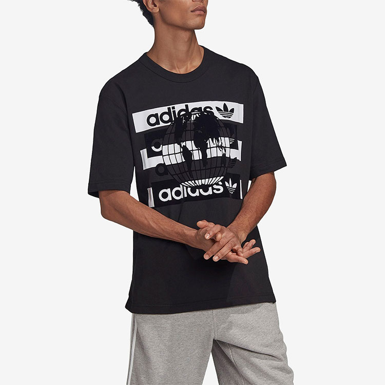 Мужская футболка adidas originals Msg Ss Tee (черная) — фото 4