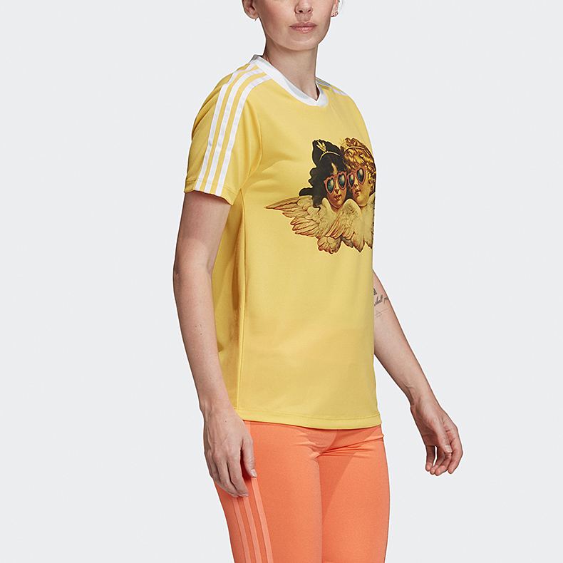 Женская футболка adidas originals (желтая) — фото 5