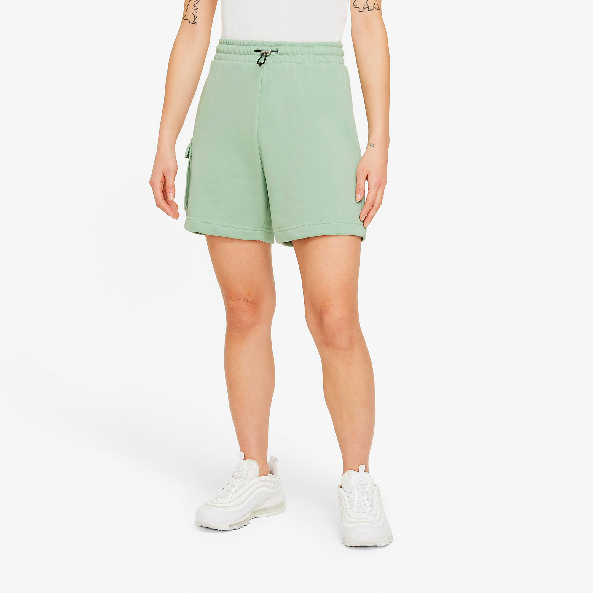 Женские шорты Nike Swsh Short (светло-зеленые) — фото 3
