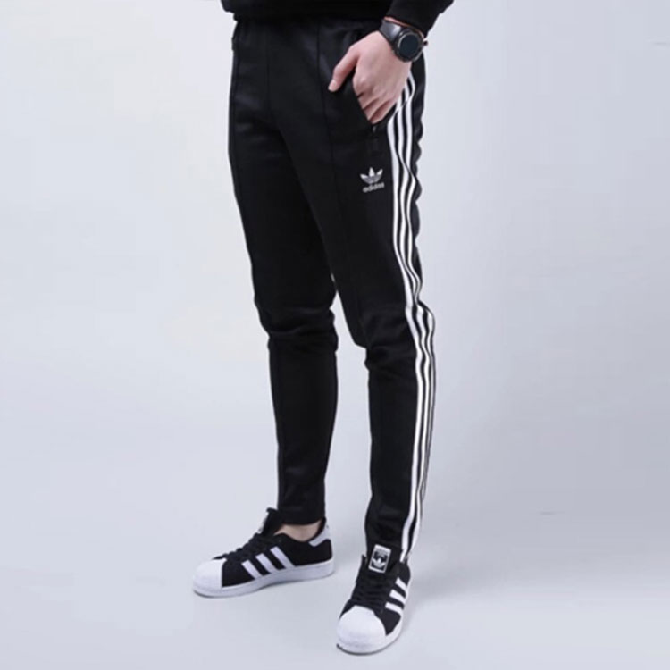 Мужские штаны adidas originals BB Track Pants Black Logo (черный) — фото 6