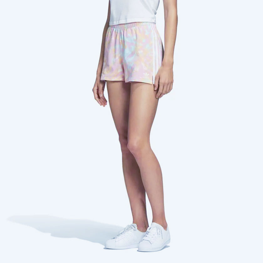 Женские шорты adidas originals 3 Str Short Multi (розово-оранжевый) — фото 5