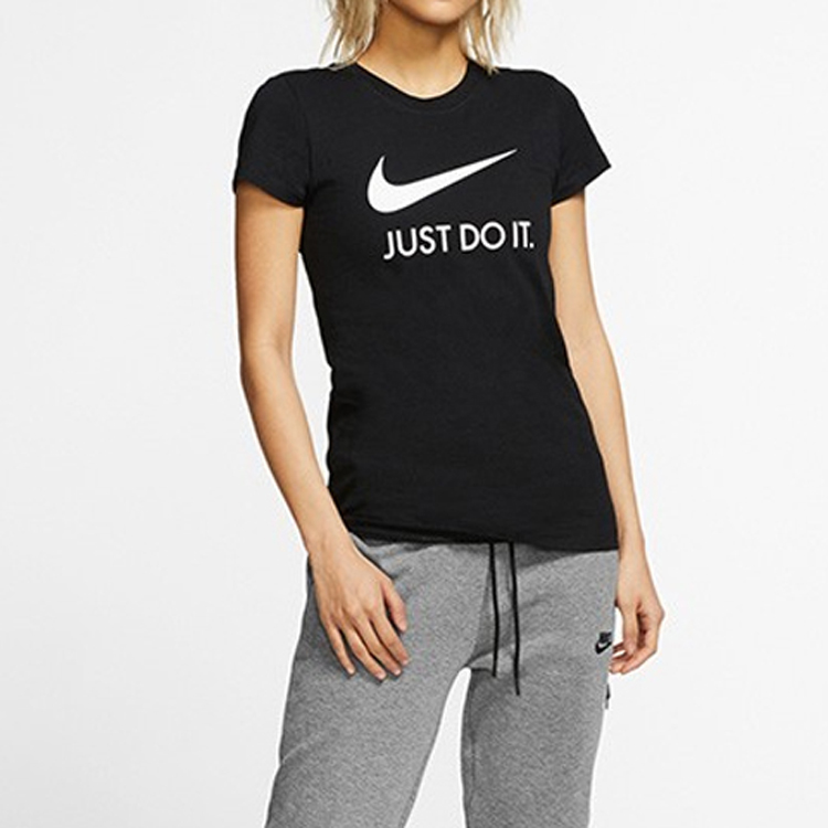 Женская футболка Nike Nsw Tee JDI (черная) — фото 3