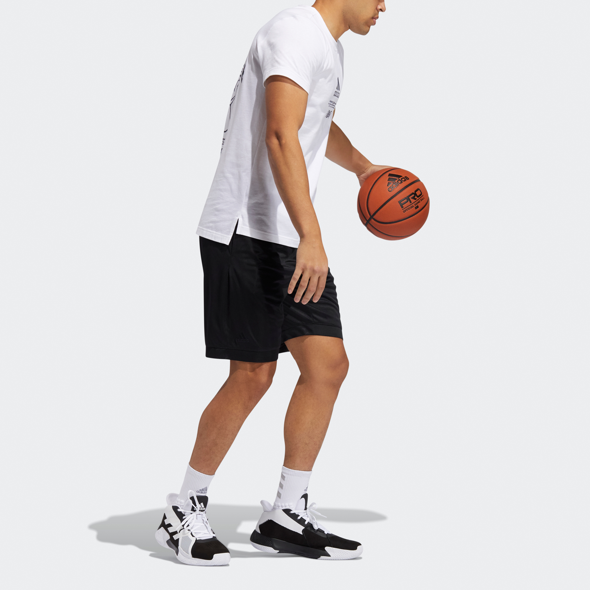Мужские штаны adidas Big Logo Short (черные) — фото 7