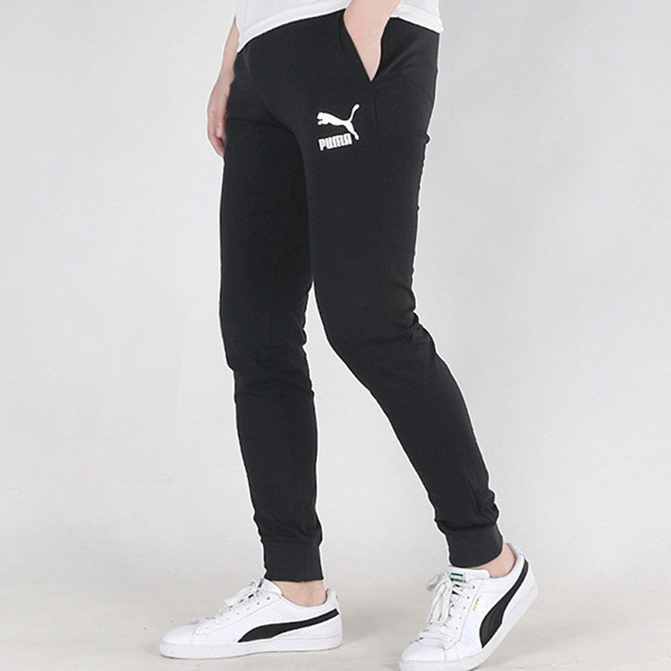 Мужские штаны PUMA Classics Jersey Pants Cuff (черные) — фото 5