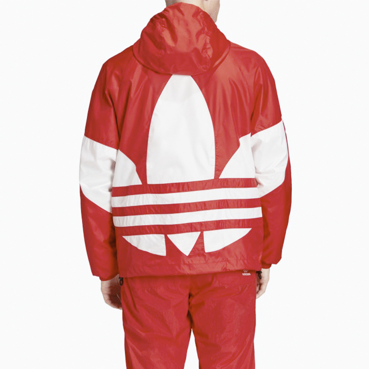 Мужские куртки adidas originals Big trefoil Logo (красный) — фото 5