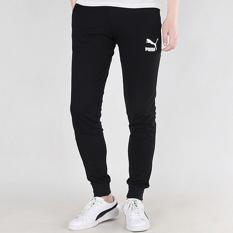 Мужские штаны PUMA Classics Jersey Pants Cuff (черные) — фото 3
