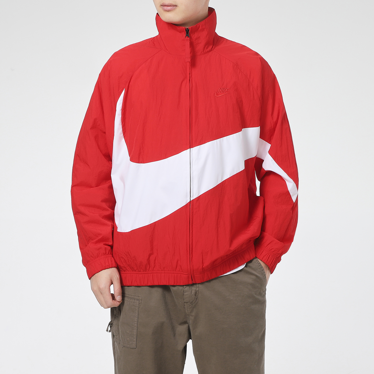 Мужская куртка Nike Big Swoosh Sportswear (красная) — фото 3