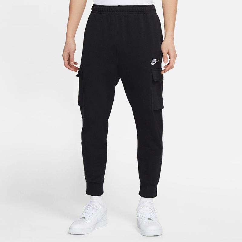 Мужские штаны Nike Sportswear Club French Terry (черные) — фото 4