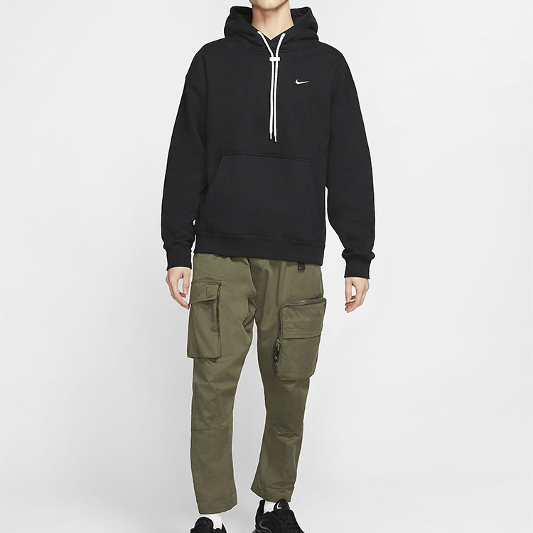 Мужское худи Nike Lab Plain Hoodie (черное) — фото 3