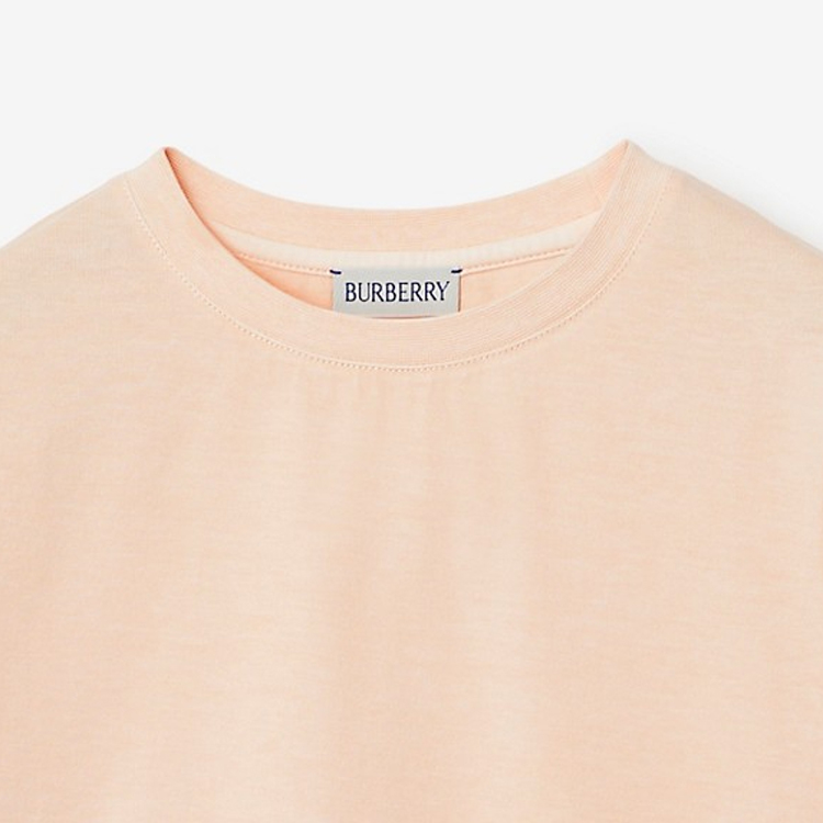 Женские футболка Burberry BurberryT SS24Logo (розовый) — фото 4