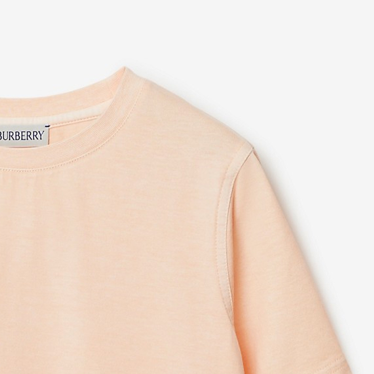 Женские футболка Burberry BurberryT SS24Logo (розовый) — фото 3