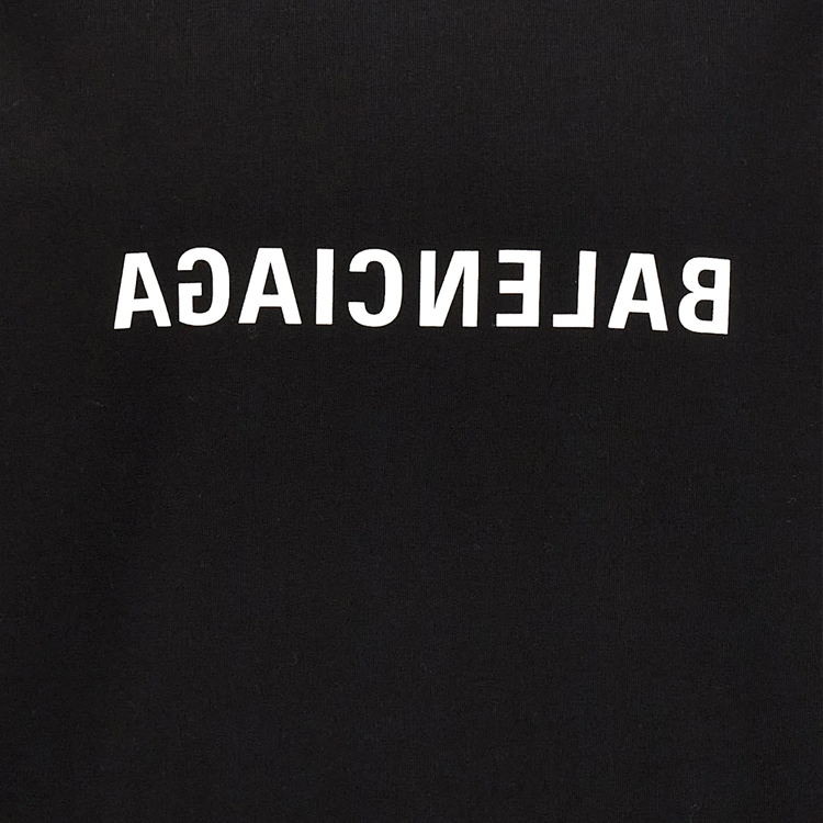 Мужские худи Balenciaga Logo (черный) — фото 6