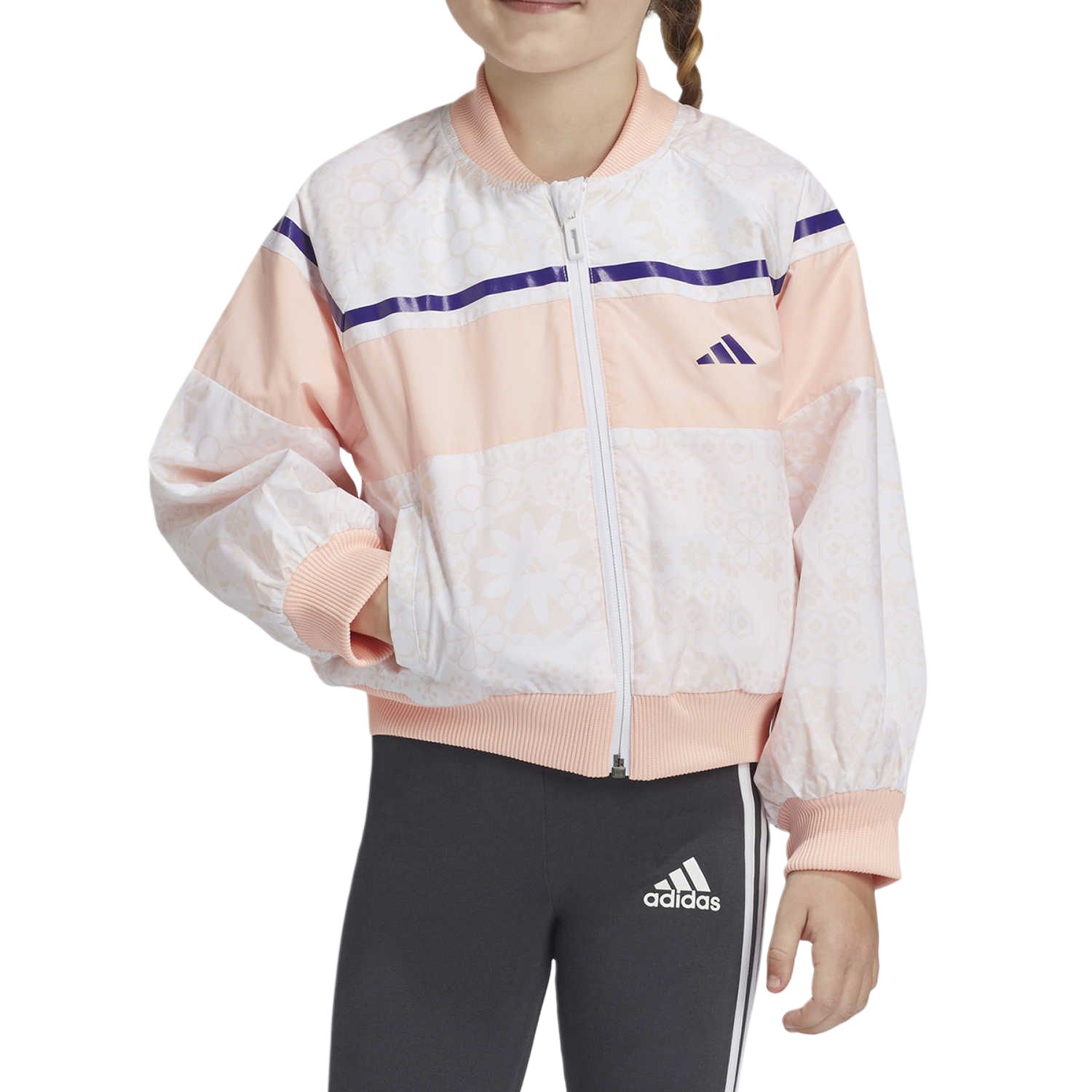 Детская куртка adidas (розовая) — фото 2