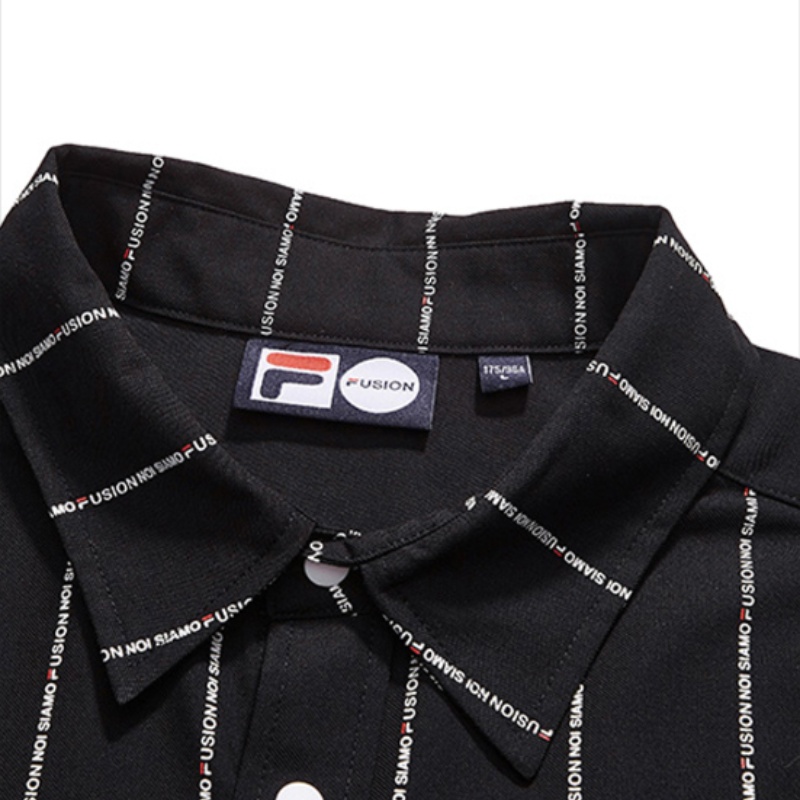 Мужская рубашка Fila FUSION (черная) — фото 3