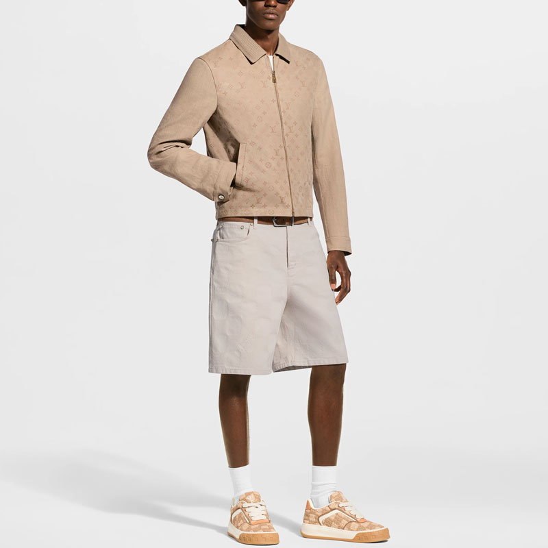 Мужская куртка Louis Vuitton LOUIS VUITTON FW26 Monogram Surplus (зеленая) — фото 4