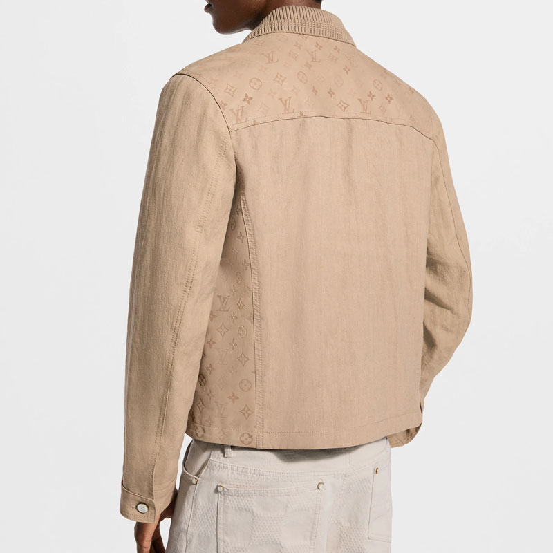Мужская куртка Louis Vuitton LOUIS VUITTON FW26 Monogram Surplus (зеленая) — фото 3