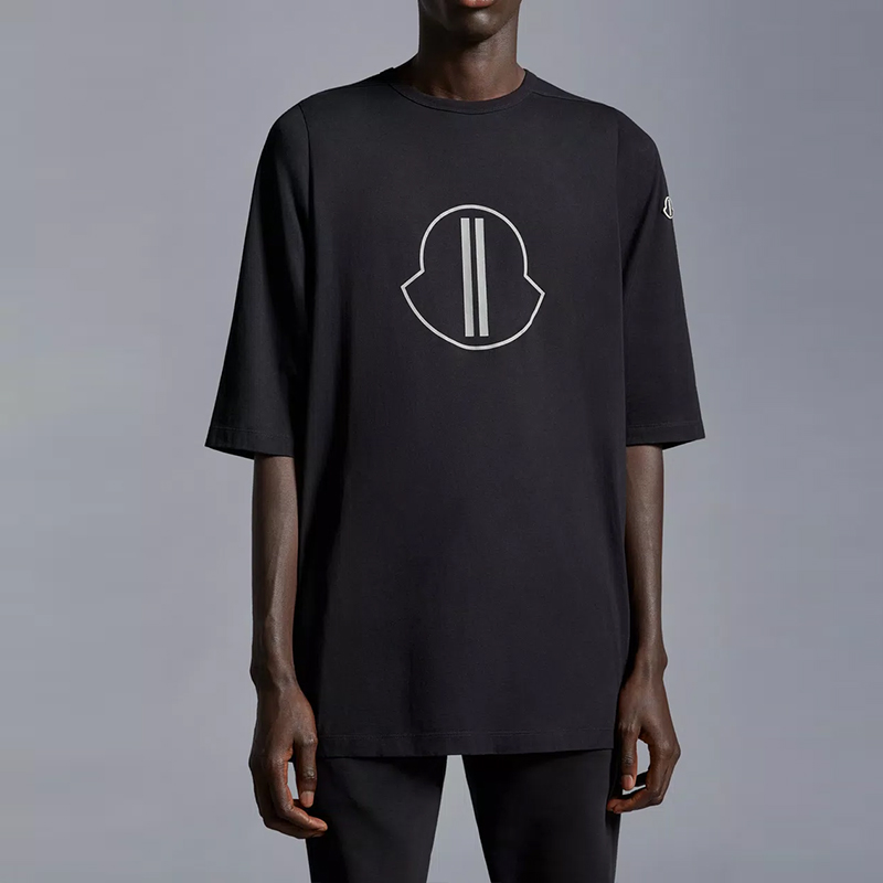 Футболка MONCLER GENIUS × RICK OWENS (черная) — фото 3