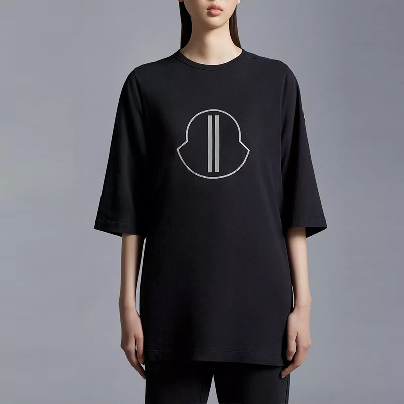 Футболка MONCLER GENIUS × RICK OWENS (черная) — фото 2