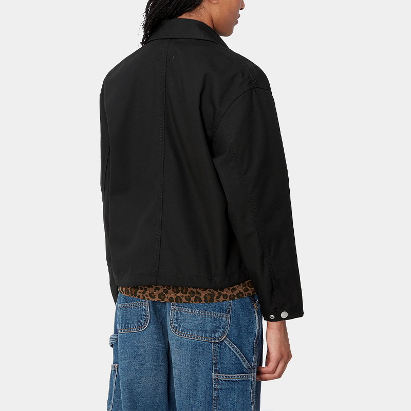 Женская куртка Carhartt WIP W' Simple Shirt Jac (черная) — фото 5