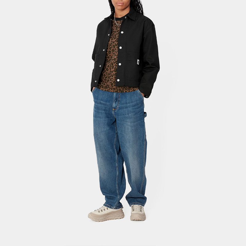 Женская куртка Carhartt WIP W' Simple Shirt Jac (черная) — фото 4