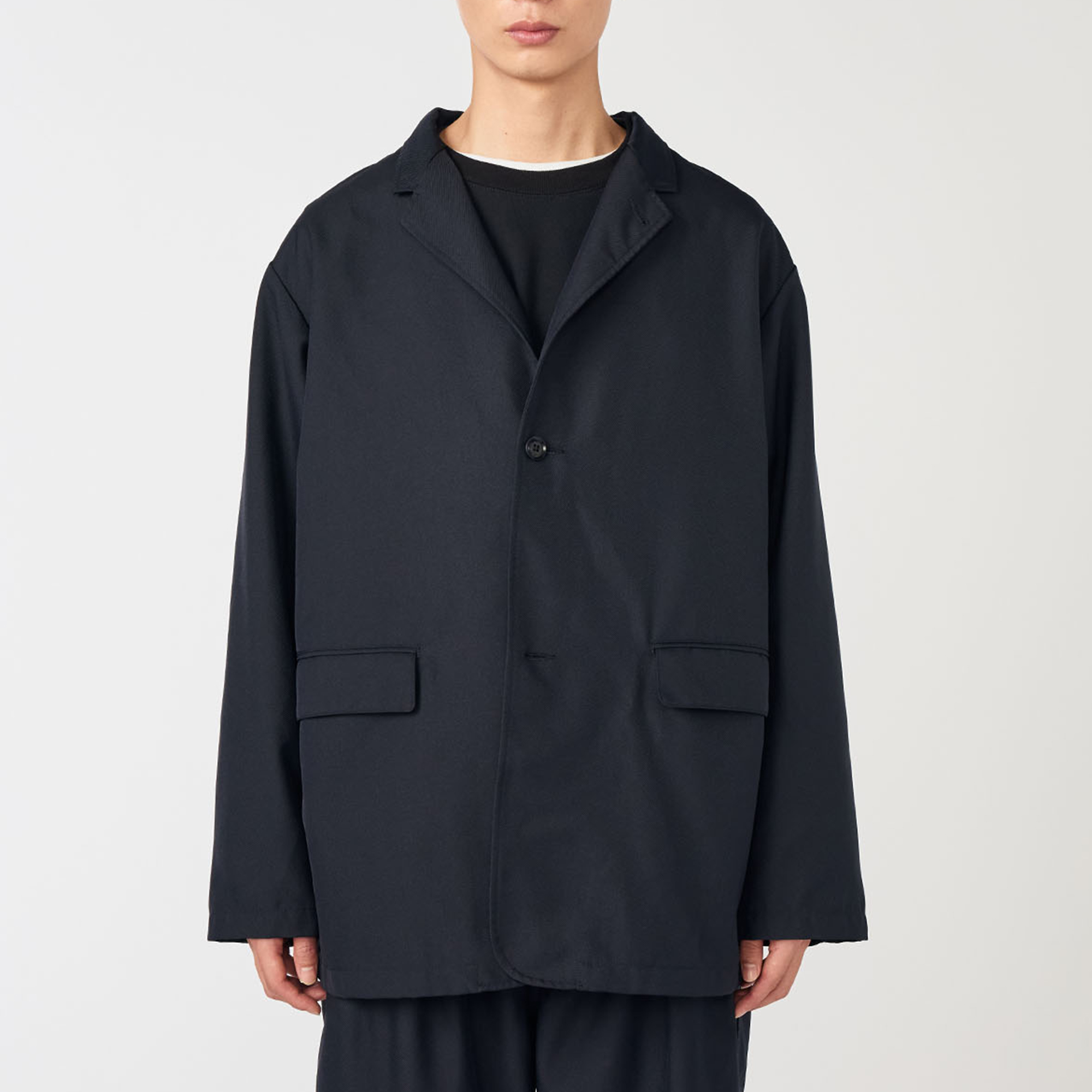 Унисекс куртка nanamica SS26 Polyester Twill Club Jacket (темно-синий) — фото 2