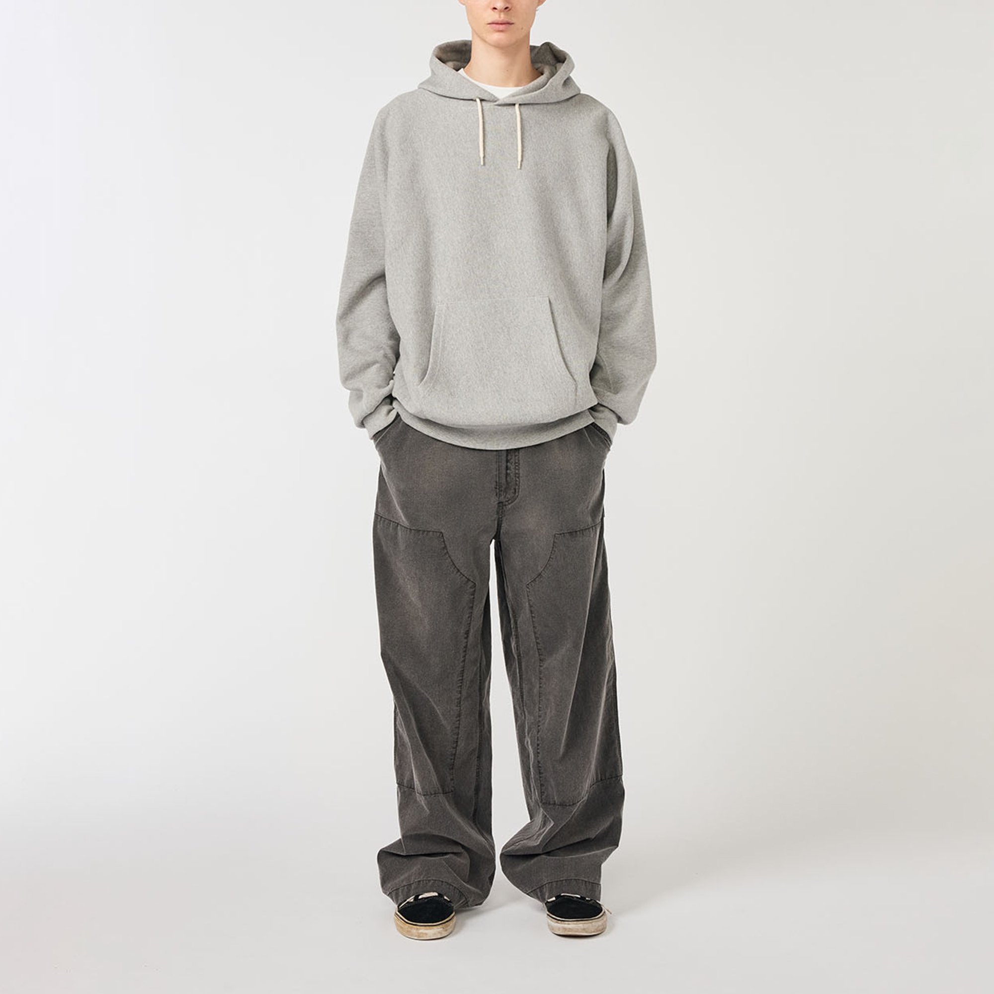 Худи nanamica SS26 Hooded Sweat Shirt (серое) — фото 3