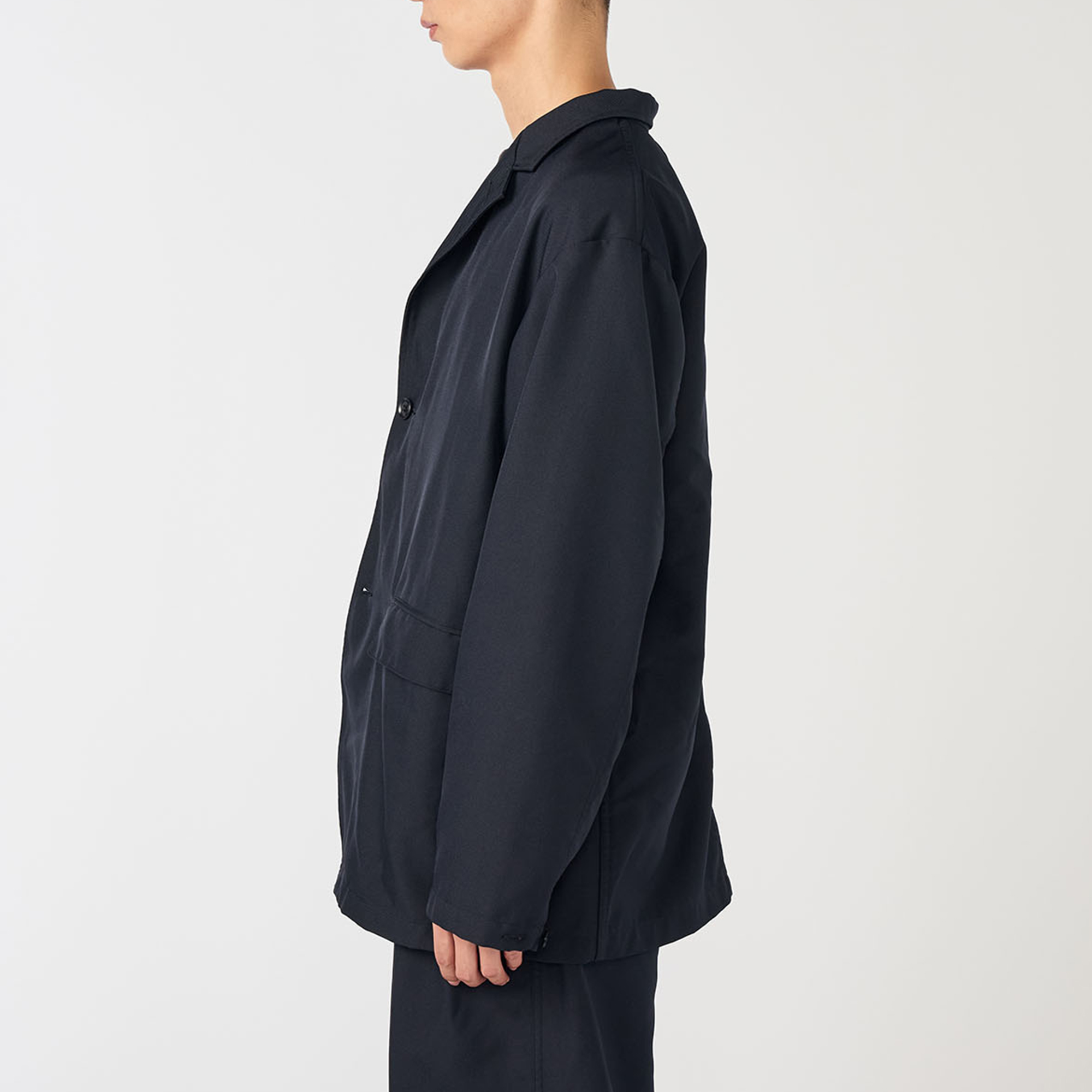 Унисекс куртка nanamica SS26 Polyester Twill Club Jacket (темно-синий) — фото 3