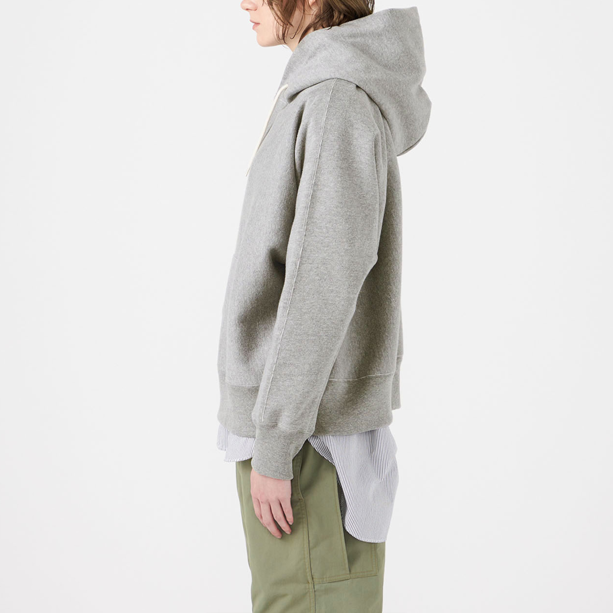 Худи nanamica SS26 Hooded Sweat Shirt (серое) — фото 4