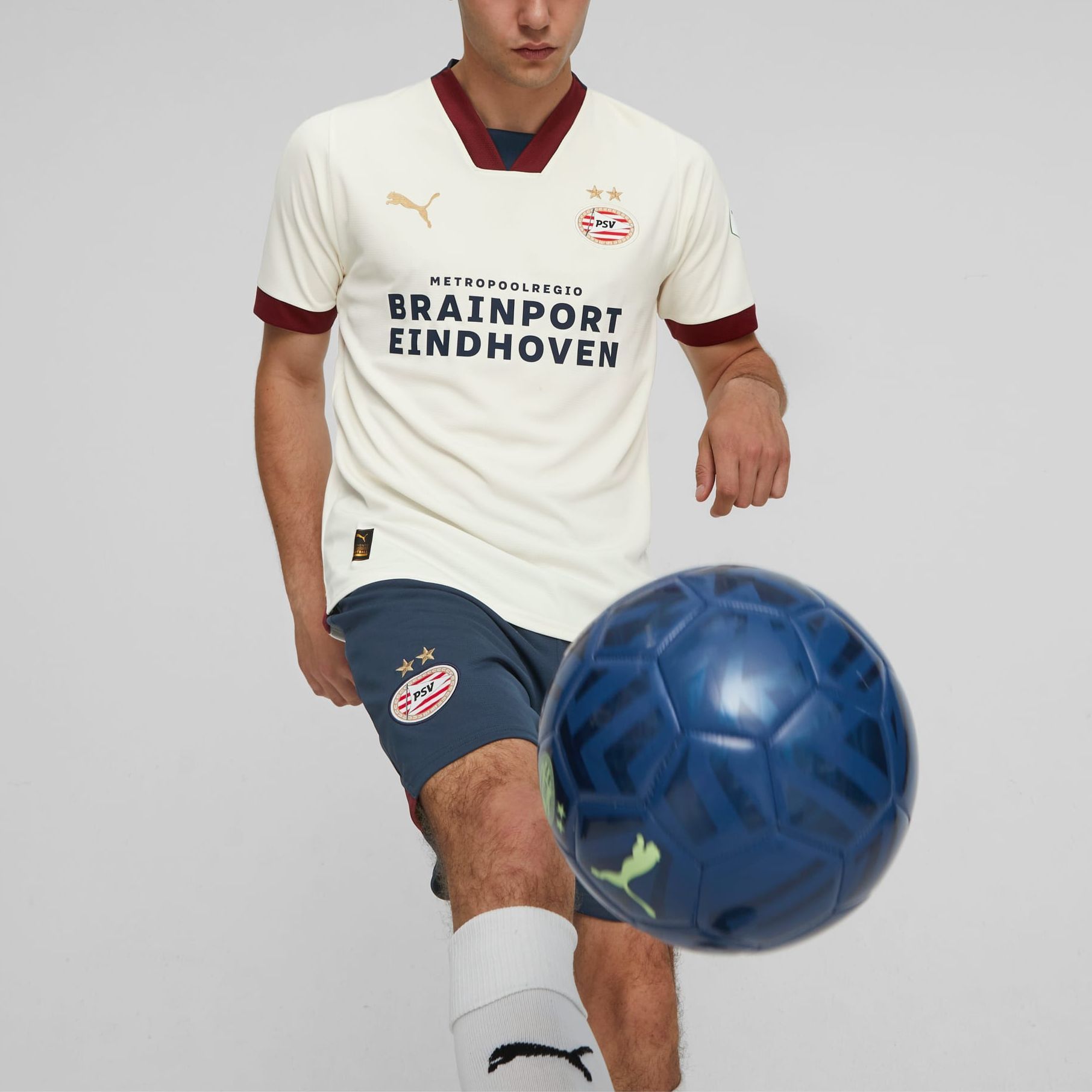 PUMA PSV Eindhoven Soccer Jerseys Men’s White Moderate