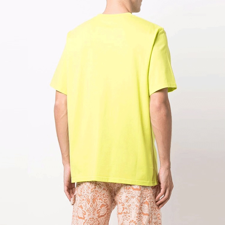 Футболка Martine Rose Logo SS21 T-Shirt (желтая) — фото 4