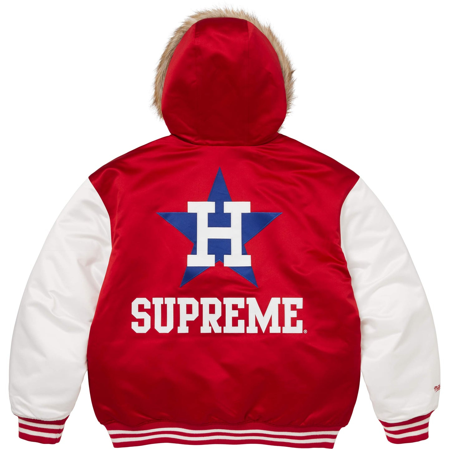 Куртка Supreme × Mitchell & Ness Teams Hooded Satin (цвет как на фото) — фото 8