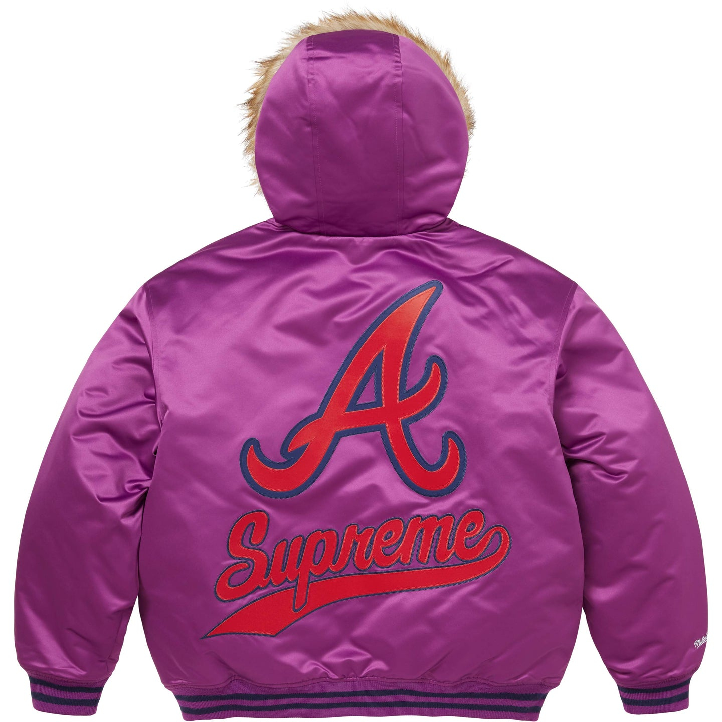 Куртка Supreme × Mitchell & Ness Teams Hooded Satin (цвет как на фото) — фото 11