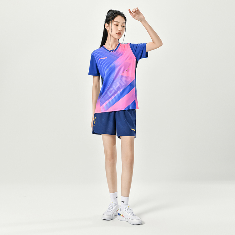 Li Ning Table Tennis Collection T Shirt Unisex Dream Blue