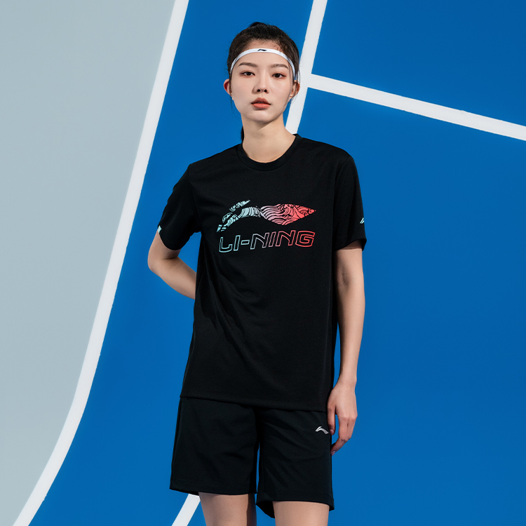 Li Ning Badminton Jersey Unisex Black